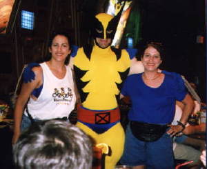 Sheryl and Sidra with Wolverine!