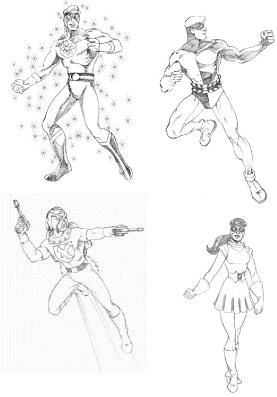 Old-Style Superhero Costumes