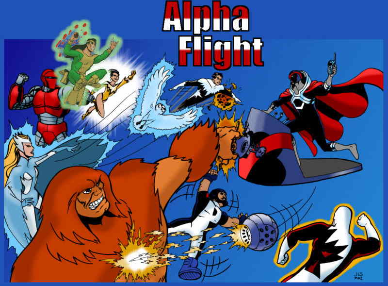 Joe's Big color rendering of Alpha Flight