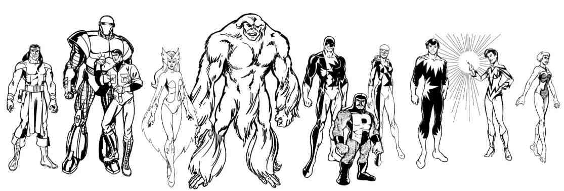 Characters from the Alpha Flight Comic