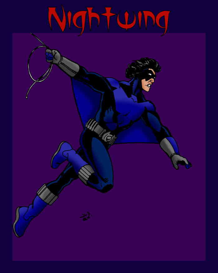 Joe's Nightwing costume