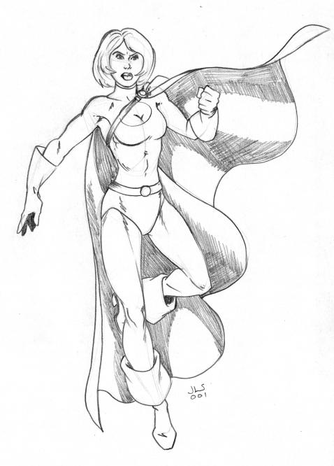 Early Power Girl Costume